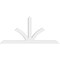Ekena Millwork Richland Architectural Grade PVC Gable Bracket, 108"W x 49 1/2"H x 4"D x 6"F, 11/12 Pitch GBP108X50X0406RIC00 - alternate 2